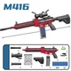 Детский игрушечный автомат M416 стреляет патронами на аккумуляторе ZERO Красный - изображение 9