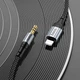 Аудио Кабель AUX to Lightning- Hoco UPA26 (1 метр, Aux 3.5mm - Lightning, TPE, переходник) - Черный - изображение 6