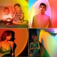 Проекційний світильник Sunset Lamp RGB з USB 16 кольорів заходу сонця світанку з пультом - зображення 4