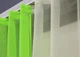 Кухонные шторы VR-Textil № 017к комбинированные с подвязками неоново-салатовый с молочным 265х170 см (52-0889) - изображение 4