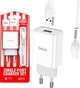 Зарядное устройство Hoco C81A 2.1A + кабель micro-USB White (36783) - изображение 1