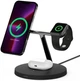 Бездротовий зарядний пристрій Belkin MagSafe 3in1 Wireless Charger, black (WIZ017VFBK) - изображение 1