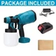 Краскопульт аккумуляторный Professional power tools Portable spray gun 24V 2 аккумулятора - изображение 9