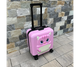 Дитяча дорожня валіза ручна поклажа на колесах мала 32л Ecarla 2806 Рожевий кодовий замок та телескопічна ручка - изображение 3