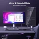 Кабель UGREEN&nbsp;DP115 Перехідник DisplayPort to HDMI 8K HDR, Dolby, HDCP2.3, DSC1.2a, 32.4 Гбіт/с плетений, сумісний з монітором Dell, HP, HDTV, AMD NVIDIA Grey (80395) - зображення 4