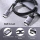 Кабель UGREEN&nbsp;DP115 Перехідник DisplayPort to HDMI 8K HDR, Dolby, HDCP2.3, DSC1.2a, 32.4 Гбіт/с плетений, сумісний з монітором Dell, HP, HDTV, AMD NVIDIA Grey (80395) - зображення 8