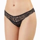 Труси-стрінги жіночі з сатину та мережива Felisiya Lingerie Чорний 210-170атл.кол L - зображення 1