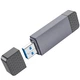 Картридер HOCO HB45 Spirit 2в1 USB/Type-C 3.0 - SD+TF3.0 для телефонів, камер, відеореєстраторів - зображення 4
