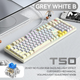 Игровая механическая клавиатура TWolf T50 Blue Switch c RGB подсветкой white - изображение 7