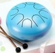 Глюкофон 6" Steel Tongue Drum Avzhezh SD016 Blue - изображение 1