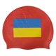 Шапочка для плавания Zoggs Silicone Cap с флагом Украины (красный) (455196.DAMFRD) - изображение 1