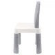 Дитячий стілець "Kids Chair" 0198TXK дитячий стільчик зі спинкою до 75 кг сірий - зображення 3