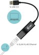 Adapter sieciowy i-Tec U2LAN USB 2.0 Fast Ethernet Black (8595611700255) - obraz 3