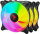 Zestaw ARGB-wentylatorów Savio Blast Fan 120 mm - 3 szt. (BLAST FAN SET) - obraz 1