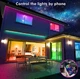 Светодиодная лента USB многоцветная RGB 5 м c пультом и управлением с телефона RGB5050 - изображение 3