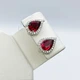 Сережки серебряные с кубическим цирконием 4,65 г - изображение 1