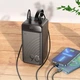 Павербанк PowerBank зі швидкою зарядкою HOCO J123D 90000mAh |3USB/Type-C, QC22.5W+PD20W| Чорний - зображення 7