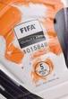 М'яч футбольний Nike Flight Premier League OMB FB2979-100 №5 Біло-жовтогарячий із чорним - зображення 4