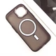 Противоударный Чехол TPU+PC Lily with MagSafe для Apple iPhone 14 (6.1") Dark Purple - изображение 4