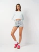 Шорты джинсовые женские Sinsay YD019-05P 38 Голубые (5903509337415) - изображение 3