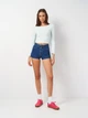 Шорты джинсовые женские Sinsay YD020-55J 32 Синие (5903509324668) - изображение 3