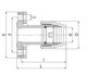 Муфта фланцева Unidelta Ø63х2'' PP-B - изображение 2