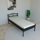 Кровать Tobi Sho VERONA-1 односпальная металлическая 200X80 Черный - изображение 1