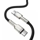 Кабель BASEUS Cafule Metal Cable Type-C to Type-C 2 метра 100W (20V 5A) CATJK-D01 - изображение 1