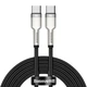 Кабель BASEUS Cafule Metal Cable Type-C to Type-C 2 метра 100W (20V 5A) CATJK-D01 - изображение 2