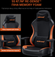 Кресло игровое Anda Seat Luna Color Size L Black/Orange PVC (AD18-48-BO-PV) - изображение 14