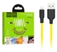 Кабель Hoco X21 Plus (USB to Lightning / 2.4A) / спеціально для iPhone / довжина кабелю 1 метр / (black & yellow) - зображення 1