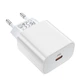 Зарядний пристрій Hoco C76A Plus PD20W порт 1xTypeC + кабель TypeC-Lightning White (36861) - зображення 3