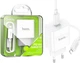 Зарядний пристрій Hoco C76A Pro 30W (PPS, PD3.0, QC3.0) порт TypeC + кабель TypeC-Lightning White (36781) - зображення 1