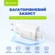 Сетевое зарядное устройство Bavin PC995Y 22.5W USB-A Super Quick Charge + кабель USB-A/Type-C White (C-PC995Y-C-W) - изображение 4