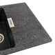 Гранитная мойка для кухни Platinum 6250 ZIRKONE матовый Графит - изображение 3