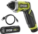 Викрутка акумуляторна Ryobi RSD4-120T 4В USB Lithium акб 1х2А·год 5Нм 200об·хв кейс для зберігання 10 насадок 0.37кг - изображение 1