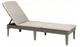 Шезлонг лежак з матрацом пластиковий капучино Keter Jaipur with cushion 255884 - зображення 1