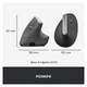 Мышь беспроводная Logitech MX Vertical Черная(910-005448GRP) 231161 - изображение 7