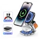 Беспроводная магнитная зарядная 3в1 док-станция 15 Вт для iPhone / iWatch / AirPods, серебристый (86749964) - изображение 2