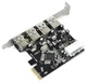 Плата розширення PCI-E на 4 х USB 3.0 з живленням 5 Гбіт/с розширювач портів - зображення 2