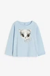 Реглан для девочки голубой Кот H&M 92см (400097780) - изображение 1