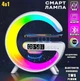 Светильник будильник с Bluetooth-динамиком и зарядное устройство ART 2663 RGB белый - изображение 2