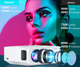 Мультимедійний проектор Xgody X1 з підтримкою 4K, 5G WiFi та Bluetooth 12000 Лм з роздільною здатністю 1080P HD на базі ОС Android та звуком Dolby Sound Б/В - зображення 2