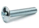 Винт с прессшайбой DIN 967 М5х50 1000plus к. п. 4.6 PZ+SL цинк белый 150 шт./пачка - изображение 1