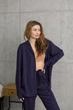 Піжама жіноча Handy Wear Linen Strip льон синя M - зображення 2
