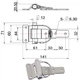 Бортова петля Kartt 70/140 мм TKBH4103 NB PARTS 11003188 - изображение 3
