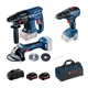 Набір електроінструментів Bosch GBH 180-LI + GSR 18V-50 + GWS 180-LI + 2xGBA 18V 5.0Ah + GAL 1880 CV (0.615.990.M32) - зображення 1