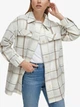 Рубашка утепленная оверсайз женская Calvin Klein 445869121 M Бежевая в клетку (1159807057) - изображение 1