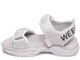 Босоніжки дитячі для дівчинки Weestep (17 см) 27р. білі на дві липучки - изображение 2