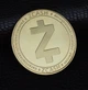 Сувенирная монета Zcash (зеткеш) в пластиковой прозрачной коробке/чехле Золото - изображение 5